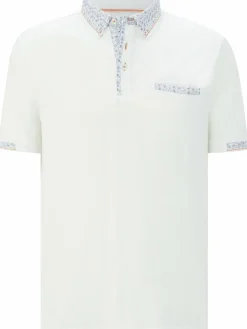 BABISTA Poloshirts<Herren Poloshirt - ANLOR weiß gemustert