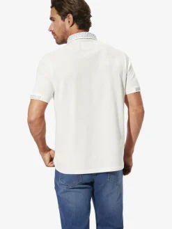 BABISTA Poloshirts<Herren Poloshirt - ANLOR weiß gemustert