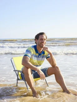 BABISTA Poloshirts<Herren Poloshirt - ARANOR gelb gestreift