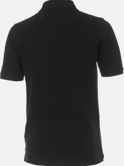 CASAMODA Poloshirts<Herren Poloshirt - Basic schwarz uni