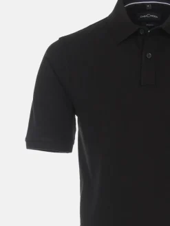 CASAMODA Poloshirts<Herren Poloshirt - Basic schwarz uni