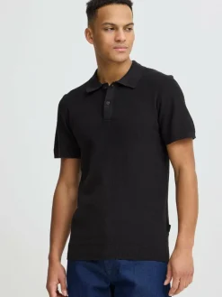 BLEND Poloshirts<Herren Poloshirt - BHALK schwarz uni