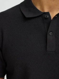 BLEND Poloshirts<Herren Poloshirt - BHALK schwarz uni