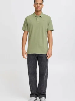 BLEND Poloshirts<Herren Poloshirt - BHEFRAN grün uni