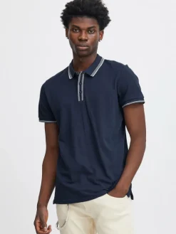 BLEND Poloshirts<Herren Poloshirt - BHPolo blau uni