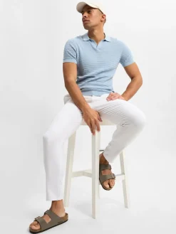 Drykorn Poloshirts<Herren Poloshirt - Braian hellblau strukturiert