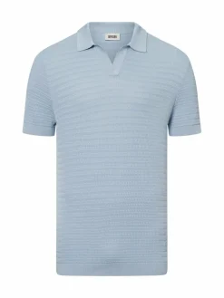 Drykorn Poloshirts<Herren Poloshirt - Braian hellblau strukturiert