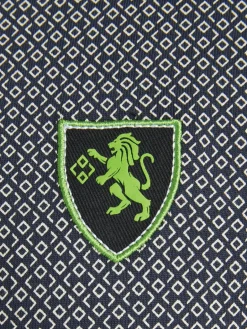 Charles Colby Poloshirts<Herren Poloshirt - EARL CARNEY blau gemustert