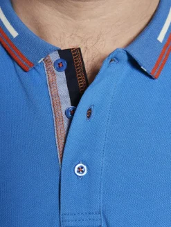 Charles Colby Poloshirts<Herren Poloshirt - EARL EMLYN blau uni