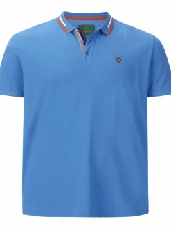 Charles Colby Poloshirts<Herren Poloshirt - EARL EMLYN blau uni