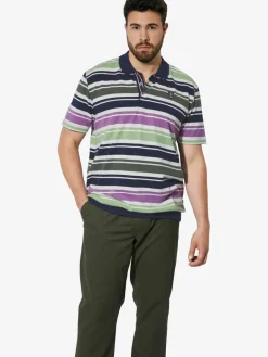 Charles Colby Poloshirts<Herren Poloshirt - EARL MORTBERT mehrfarbig gestreift