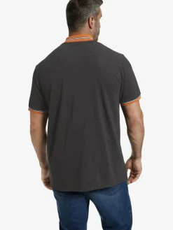 Charles Colby Poloshirts<Herren Poloshirt - EARL PAT grau uni