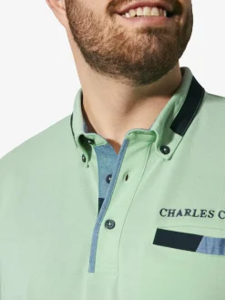 Charles Colby Poloshirts<Herren Poloshirt - EARL PENDLEVINE lind uni