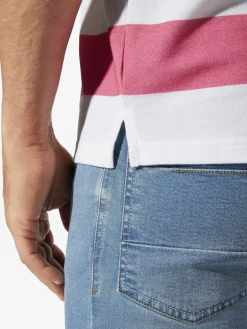 BABISTA Poloshirts<Herren Poloshirt - ELDUN weiß gestreift