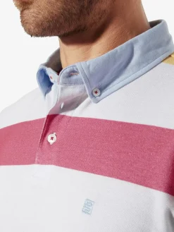 BABISTA Poloshirts<Herren Poloshirt - ELDUN weiß gestreift