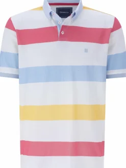 BABISTA Poloshirts<Herren Poloshirt - ELDUN weiß gestreift