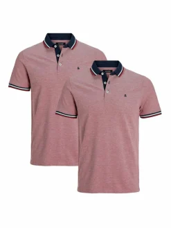 Herren Jack & Jones Poloshirts>Herren Poloshirt - 2er Pack Paulos - Slim Fit