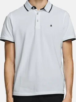 Jack & Jones Poloshirts<Herren Poloshirt - 3er Pack Paulos - Slim Fit beige weiß uni