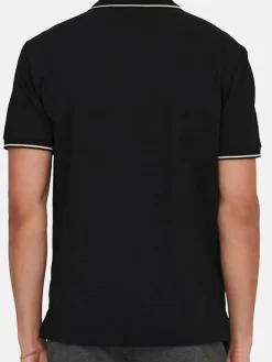 Only&Sons Poloshirts<Herren Poloshirt - 2er Pack Onsefletcher schwarz uni