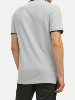 Jack & Jones Poloshirts<Herren Poloshirt - 3er Pack Paulos - Slim Fit hellgrau uni