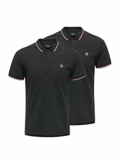 Only&Sons Poloshirts<Herren Poloshirt - 2er Pack Onsefletcher grün uni