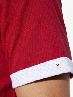BABISTA Poloshirts<Herren Poloshirt - FIOREZZENTO rot gemustert