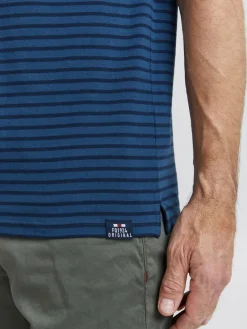 FQ1924 Poloshirts<Herren Poloshirt - FQCorin blau gestreift