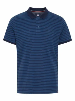 FQ1924 Poloshirts<Herren Poloshirt - FQCorin blau gestreift