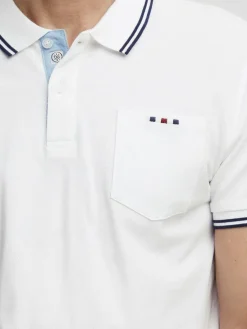 FQ1924 Poloshirts<Herren Poloshirt - FQElvar weiß uni