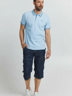 FQ1924 Poloshirts<Herren Poloshirt - FQEvander hellblau uni