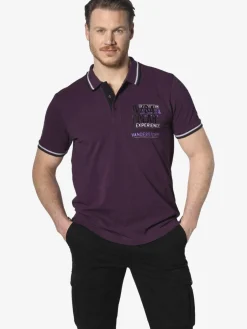 Jan Vanderstorm Poloshirts<Herren Poloshirt - FRETU aubergine uni
