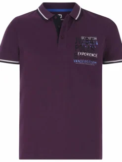 Jan Vanderstorm Poloshirts<Herren Poloshirt - FRETU aubergine uni
