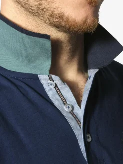 Jan Vanderstorm Poloshirts<Herren Poloshirt - GIZUR royal blau bedruckt