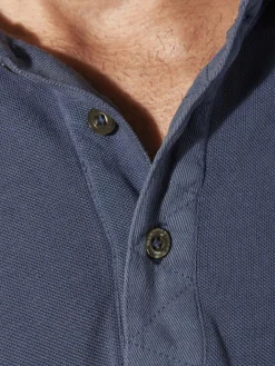 Jan Vanderstorm Poloshirts<Herren Poloshirt - GUNHELM blau uni