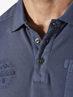 Jan Vanderstorm Poloshirts<Herren Poloshirt - GUNHELM blau uni