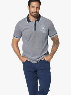 Jan Vanderstorm Poloshirts<Herren Poloshirt - HERFINN grau bedruckt
