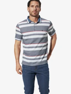 BABISTA Poloshirts<Herren Poloshirt - ILRON blau gestreift