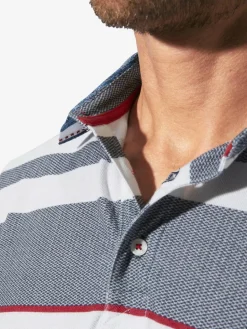 BABISTA Poloshirts<Herren Poloshirt - ILRON blau gestreift