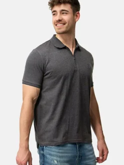 Indicode Poloshirts<Herren Poloshirt - INYonah schwarz uni