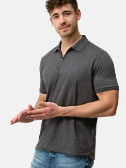 Indicode Poloshirts<Herren Poloshirt - INYonah schwarz uni