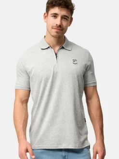 Indicode Poloshirts<Herren Poloshirt - INYonah hellgrau uni