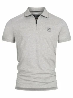Indicode Poloshirts<Herren Poloshirt - INYonah hellgrau uni