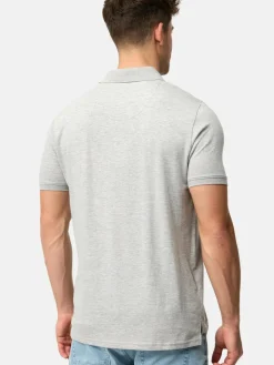 Indicode Poloshirts<Herren Poloshirt - INYonah hellgrau uni