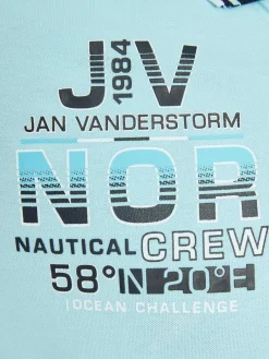 Jan Vanderstorm Poloshirts<Herren Poloshirt - JERKER türkis uni