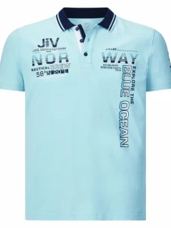 Jan Vanderstorm Poloshirts<Herren Poloshirt - JERKER türkis uni