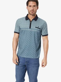 BABISTA Poloshirts<Herren Poloshirt - PALDUN blau bedruckt