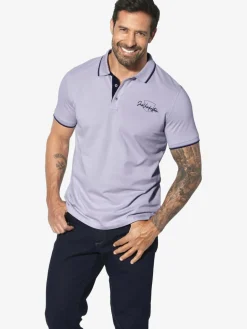 Jan Vanderstorm Poloshirts<Herren Poloshirt - PERDER lila bedruckt