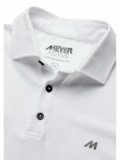 MEYER Poloshirts<Herren Poloshirt - Rory weiß uni