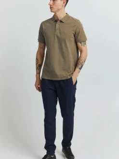 Solid Poloshirts<Herren Poloshirt - SDAthen braun uni