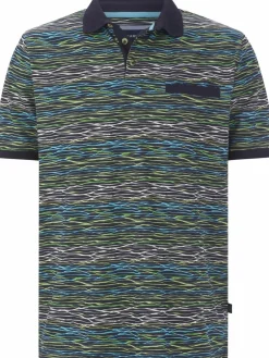 BABISTA Poloshirts<Herren Poloshirt - SILVIANO grün bedruckt